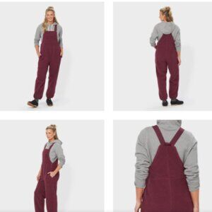 Duluth Trading Co. Fleece Overalls – Maroon – Women’s S